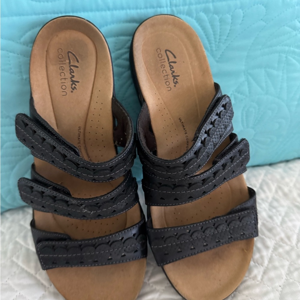 Clarks Women's Black Sandals